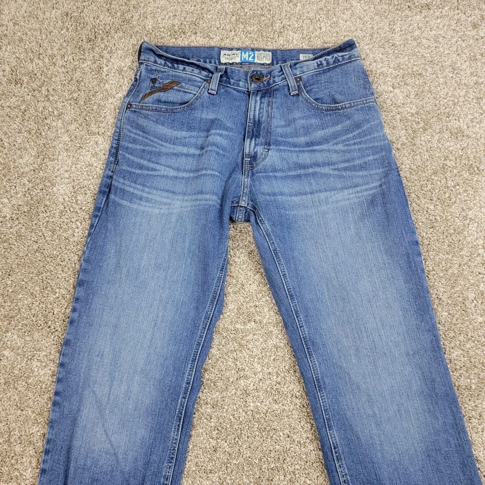 Ariat Legacy M2 Traditional Relaxed Boot Cut Mens 29x34 Blue Denim Jeans